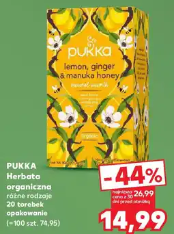 Kaufland Pukka herbata organiczna oferta