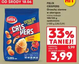 Kaufland Felix crispers orzechy ziemne w skorupce oferta