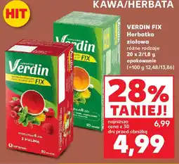 Kaufland Verdin fix herbatka ziołowa oferta