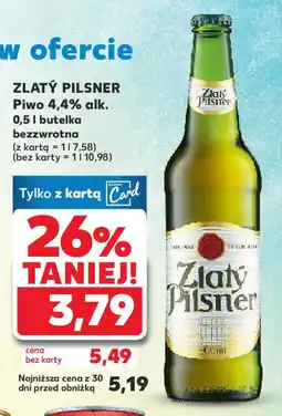 Kaufland Zlatý pilsner piwo 4,4% alk. oferta