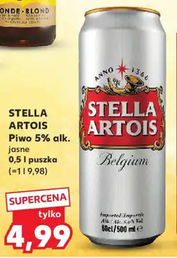Kaufland Stella artois piwo 5% alk. oferta