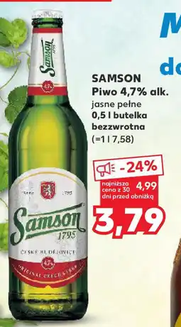 Kaufland Samson piwo 4,7% alk. oferta