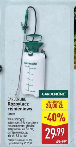 ALDI Rozpylacz Gardenline oferta