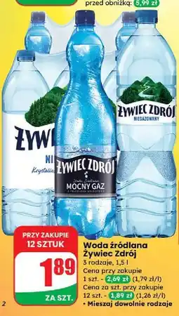 Dino Woda mocny gaz Żywiec Zdrój oferta