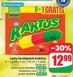 Dino Lody cytrynowo-truskawkowe Nestle Kaktus oferta