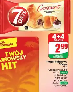 Dino Croissant z nadzieniem o smaku kakaowym 7 Days oferta