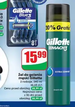 Żel do golenia extra comfort Gillette Mach3