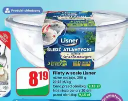 Dino Filety śledziowe w sosie śmietanowym Lisner oferta