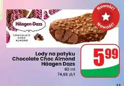Lody chocolate choc almond Haagen-Dazs