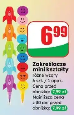 Dino Zakreślacze mini kształty oferta