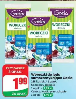 Woreczki do lodu samozamykające 288 kostek Gosia