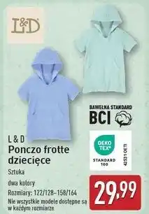 ALDI Ponczo dzieciece frotte n122/128-158/164 Lily & Dan oferta