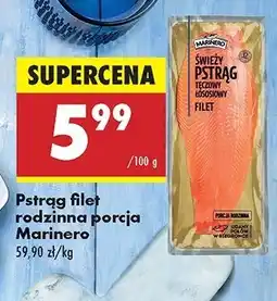 Biedronka Pstrąg filet rodzinna porcja Marinero oferta