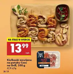 Biedronka Kiełbaski zawijane Czas na grill oferta