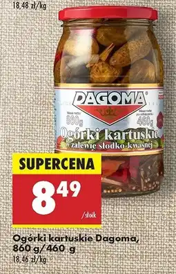 Biedronka Ogórki kartuskie w zalewie słodko-kwaśnej Dagoma oferta