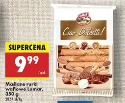 Biedronka Rurki maślane waflowe Lumar oferta
