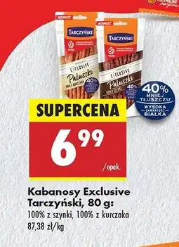 Biedronka Kabanosy 100 % z szynki Tarczyński exclusive oferta