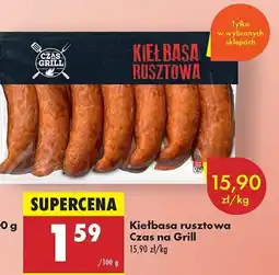 Biedronka Kiełbasa rusztowa Czas na grill oferta