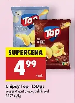 Biedronka Chipsy chili & beef Top chips Top (biedronka) oferta