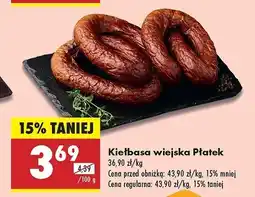 Biedronka Kiełbasa wiejska Płatek oferta