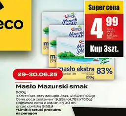 Supeco Masło Mazurski smak ekstra 83% 200g Mlekpol oferta