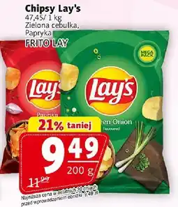 Prim Market Chipsy Lay's Zielona cebulka, Papryka FRITO LAY oferta