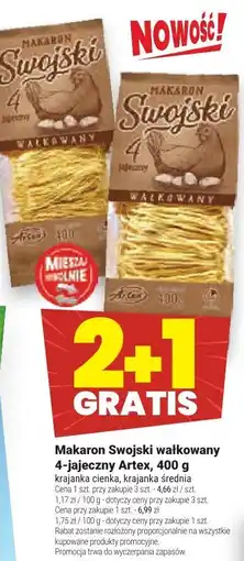Twój Market Makaron Swojski wałkowany 4-jajeczny Artex oferta