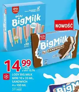 Selgros Lody Big Milk Mini / Sandwich Algida oferta
