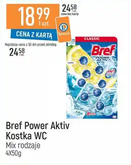 E.Leclerc Kostka do wc 4 function lemon + ocean Bref Power Aktiv oferta