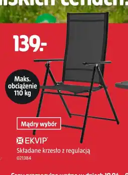 Jula Składane krzesło z regulacją EKVIP oferta
