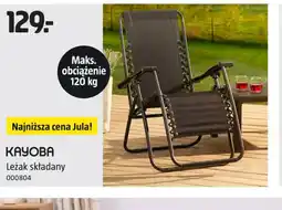 Jula Leżak składany Kayoba oferta