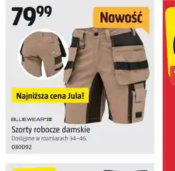 Jula Szorty robocze damskie Bluewear oferta