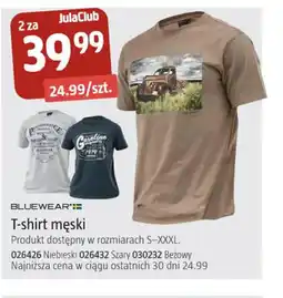 Jula T-shirt męski Bluewear oferta