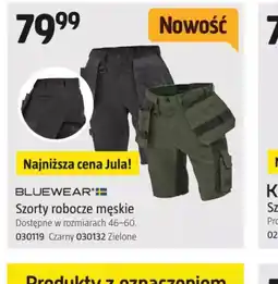 Jula Szorty robocze męskie Bluewear oferta