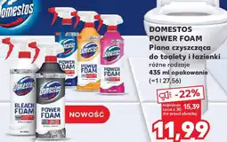 Kaufland Domestos power foam piana czyszcząca do toalety i łazienki oferta