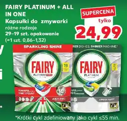 Kaufland Fairy platinum + all in one kapsułki do zmywarki oferta