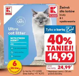 Kaufland Żwirek dla kotów oferta
