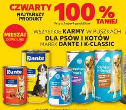 Kaufland Wszystkie karmy w puszkach dla psów i kotów marek dante i k-classic oferta