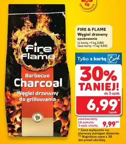 Kaufland Fire & flame węgiel drzewny opakowanie oferta