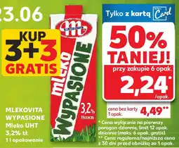 Kaufland Mlekovita wypasione mleko uht 3,2% tł. oferta