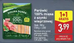 ALDI Parówki 100% mięsa z szynki wieprzowej oferta