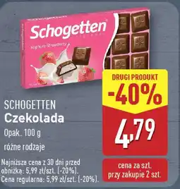 ALDI Schogetten czekolada oferta