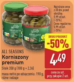 ALDI All seasons korniszony premium oferta