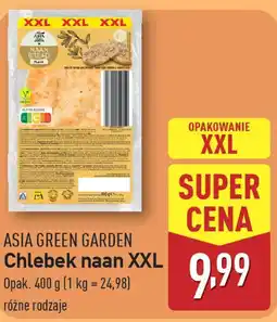 ALDI Asia green garden chlebek naan xxl oferta