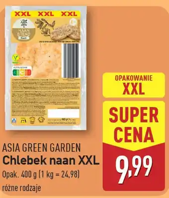 ALDI Asia green garden chlebek naan xxl oferta