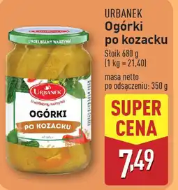 ALDI Urbanek ogórki po kozacku oferta