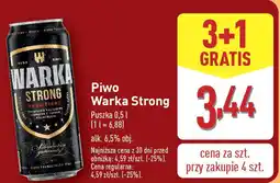 ALDI Piwo Warka Strong oferta