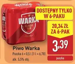 ALDI Piwo Warka oferta