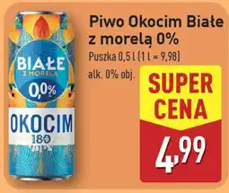 ALDI Piwo Okocim Białe z morelą 0% oferta