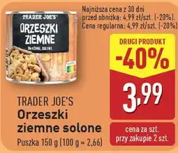ALDI Trader joe's orzeszki ziemne solone oferta